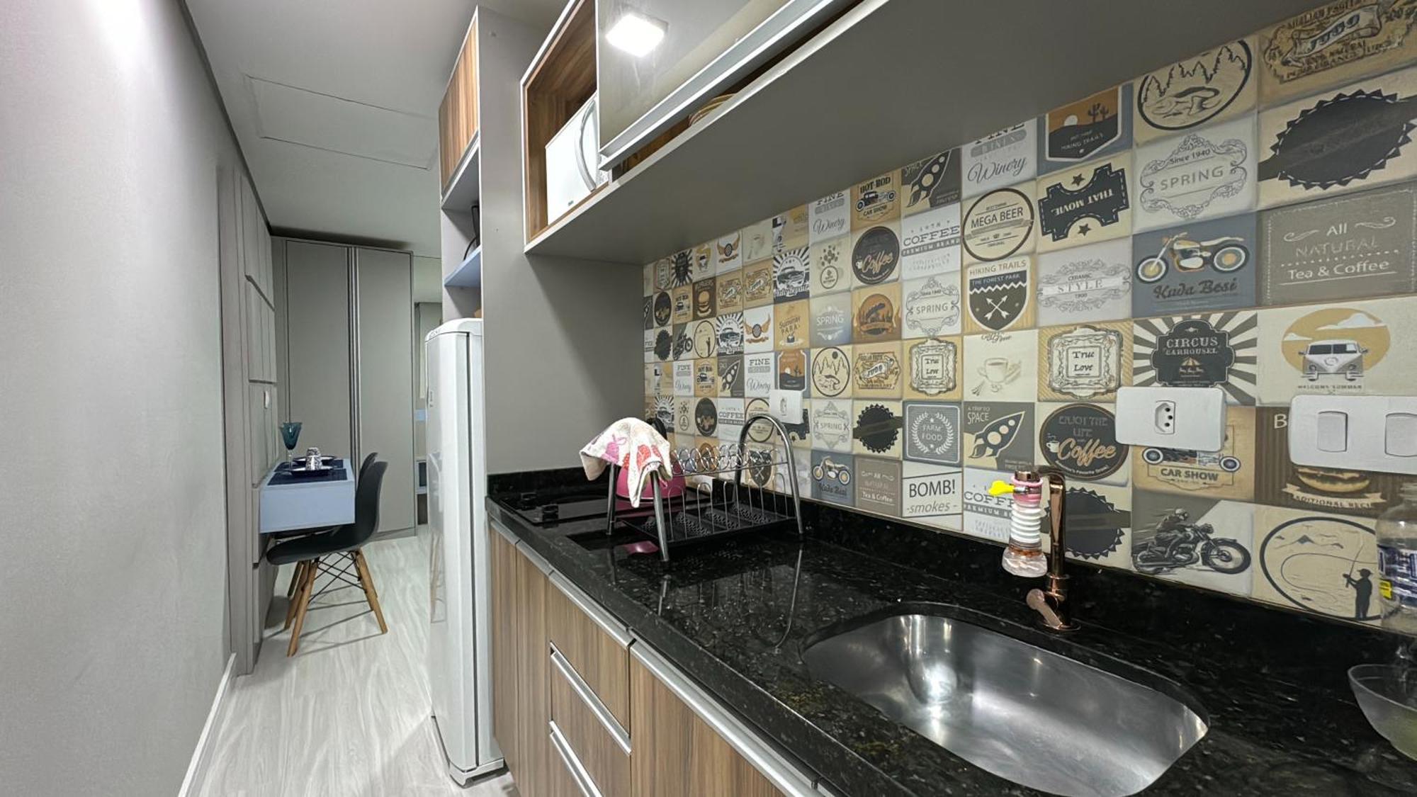 16- Studio Decorado Perfeito Para Casal!!! 쿠리치바 외부 사진