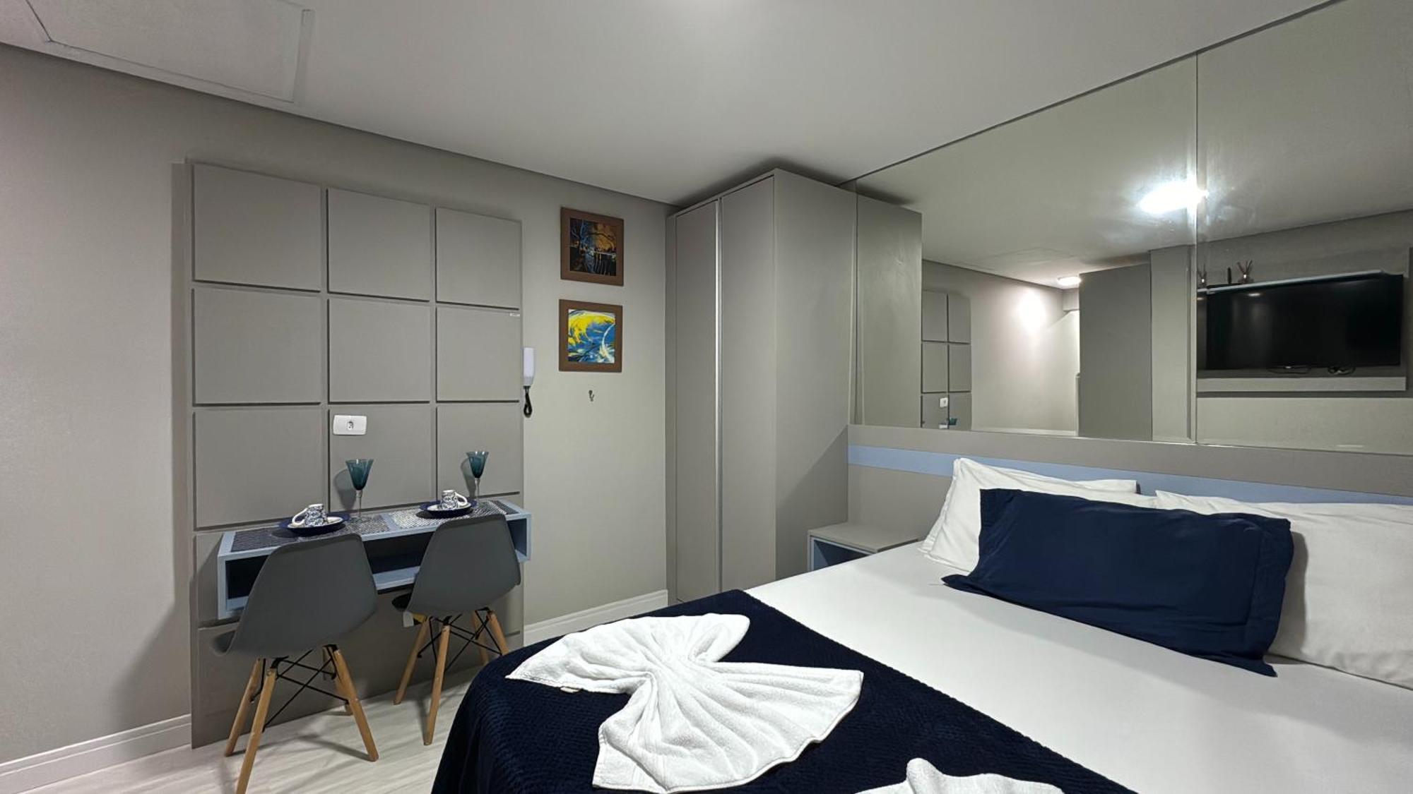 16- Studio Decorado Perfeito Para Casal!!! 쿠리치바 외부 사진